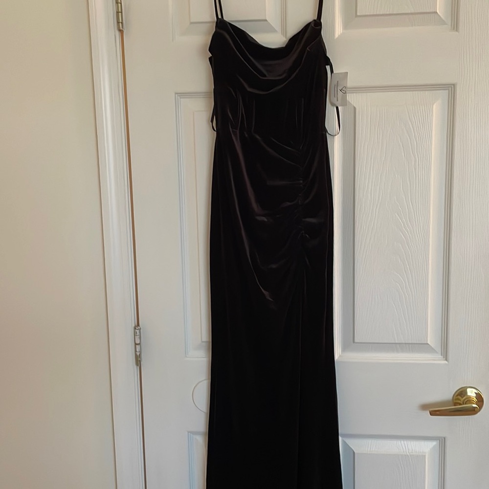 Windsor black velvet dress